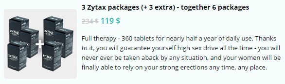 Zytax Tablets 3 plus 3 Free Order Online